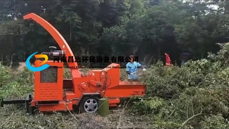 6140L树枝粉碎机四川成都客户现场